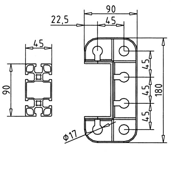 <p>Montant SG 45 x 90</p>